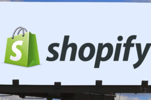 Logo of an e-Commerce company, Shopify