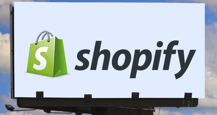 Logo of an e-Commerce company, Shopify